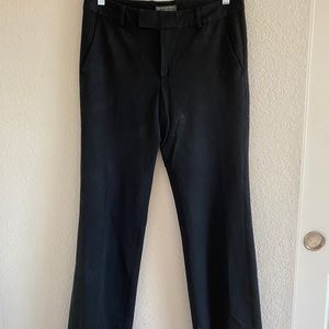 Black wide leg trouser pants
